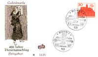 Junker J&ouml;rg, Eduard Ege, Thesenanschlag 1517, Michel-Katalog-Nr. 544, Luther Briefmarken, Wartburg, Eisenach, Lutherstadt,