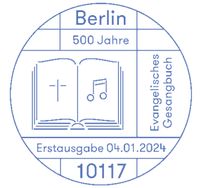 Sonderpostwertzeichen &bdquo;500 Jahre Evangelisches Gesangbuch&ldquo;