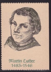 Sammelbild Luther, Sammelbilder, Flei&szlig;m&auml;rkchen, Luther Briefmarken