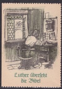 Sammelbild Luther, Sammelbilder, Flei&szlig;m&auml;rkchen, Luther Briefmarken