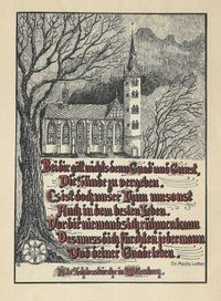 Auf Luthers Spuren - ca.1920 - Zehn Zeichnungen + Gedichte Anna und Paul Blau