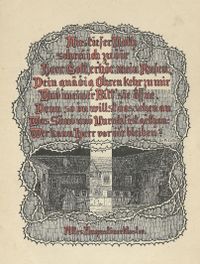 Auf Luthers Spuren - ca.1920 - Zehn Zeichnungen + Gedichte Anna und Paul Blau