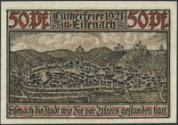 Luther Notgeld, Luther Briefmarken, Lutherfeier 1921 in Eisenach, Notgeld Eisenach