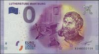 0-Euro Schein, Lutherstube, Wartburg, Martin Luther, Junker J&ouml;rg