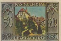 NOTGELD --- STADT EISENACH - (WARTBURG) / TH&Uuml;RINGEN 50 Pf