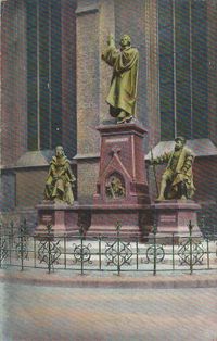 Luther-Denkmal Hannover; Postkarte Lutherdenkmal, Lutherdenkmal, Luther Briefmarken, Martin Luther, Luther-Denkm&auml;ler, Lutherdenkm&auml;ler, Martin Luther Denkmal