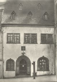 1983 DDR Postkarte; Luther Sterbehaus in Eisleben;