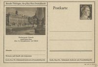 Lutherstadt Wittenberg - Lutherdenkmal; Postkarte Lutherdenkmal, Lutherdenkmal, Luther Briefmarken, Martin Luther, Luther-Denkm&auml;ler, Lutherdenkm&auml;ler, Martin Luther Denkmal