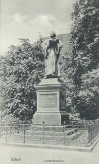 Luther-Denkmal Erfurt, Lutherdenkmal Erfurt, Martin Luther Erfurt, Denkmal Luther;