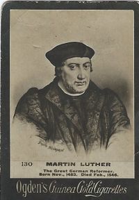 Martin Luther Sammelbild, Ogden&acute;s Guinea Gold Cigarettes, Cigarettenbild